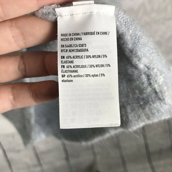 American Eagle Blue Lace Up Bell Sleeve Sweater - Picture 6 of 6